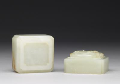 图片[3]-Jade square box, Qing dynasty (1644-1911)-China Archive